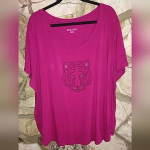 Women's Plus Size Scoop Neck Top